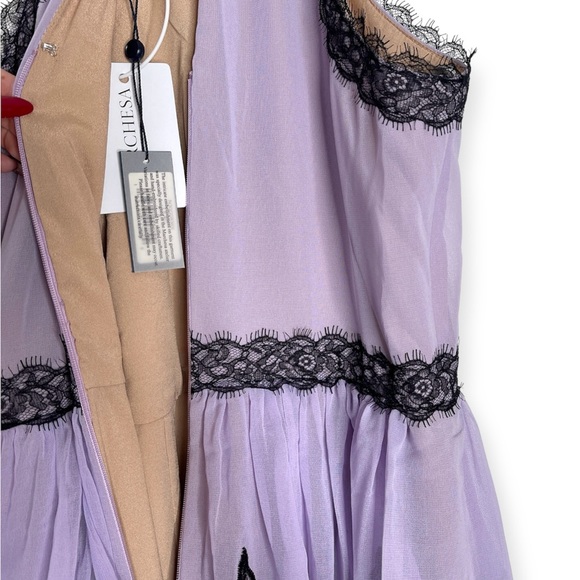 Marchesa Notte Floral Embroidered Chiffon Tulle Gown, NWT - Picture 10 of 15